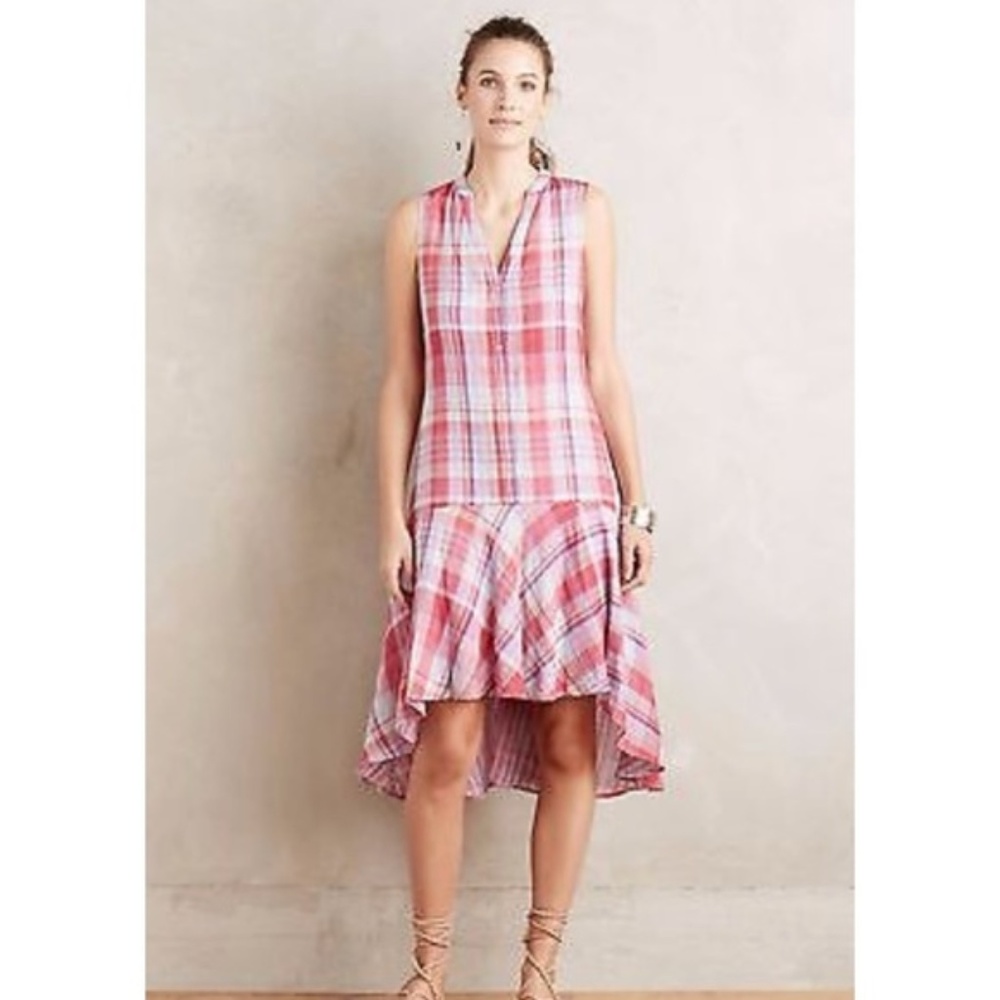 Maeve Plaid Drop Waist Dress